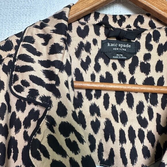 NWT Kate Spade Leopard Print PJ set Super soft - Picture 5 of 8